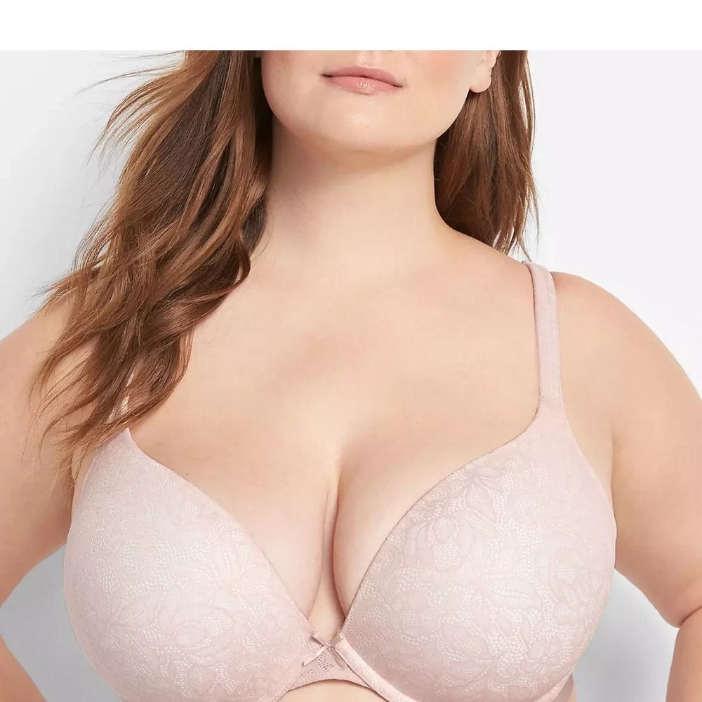 46C Pink Cherry Comfy Side Lace Underwire Bra